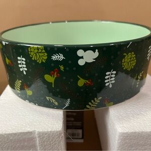 Disney Green Mickey Mouse Floral Bowl